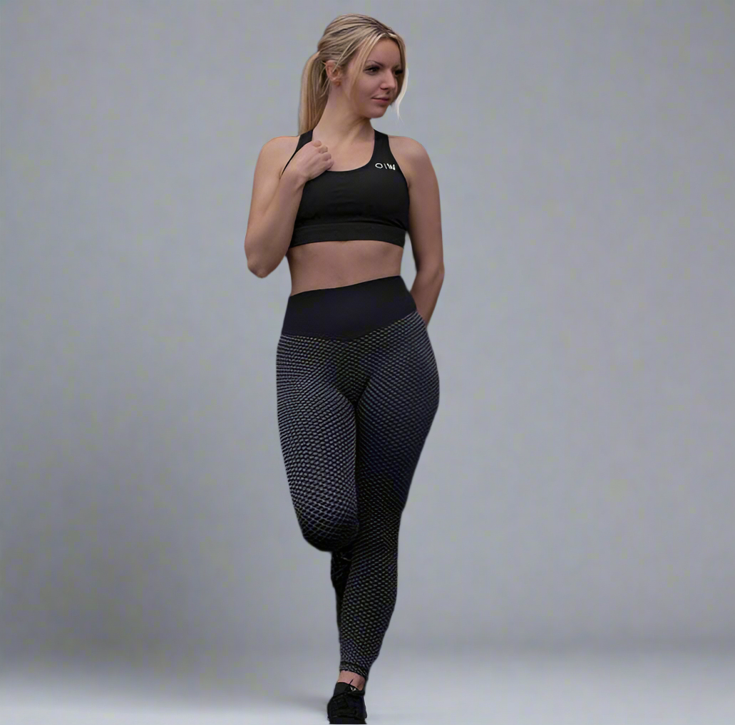 Caged Leggings - Crow