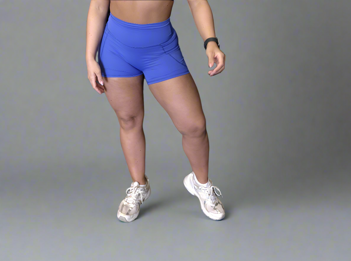 PWR Shorts - Cobalt