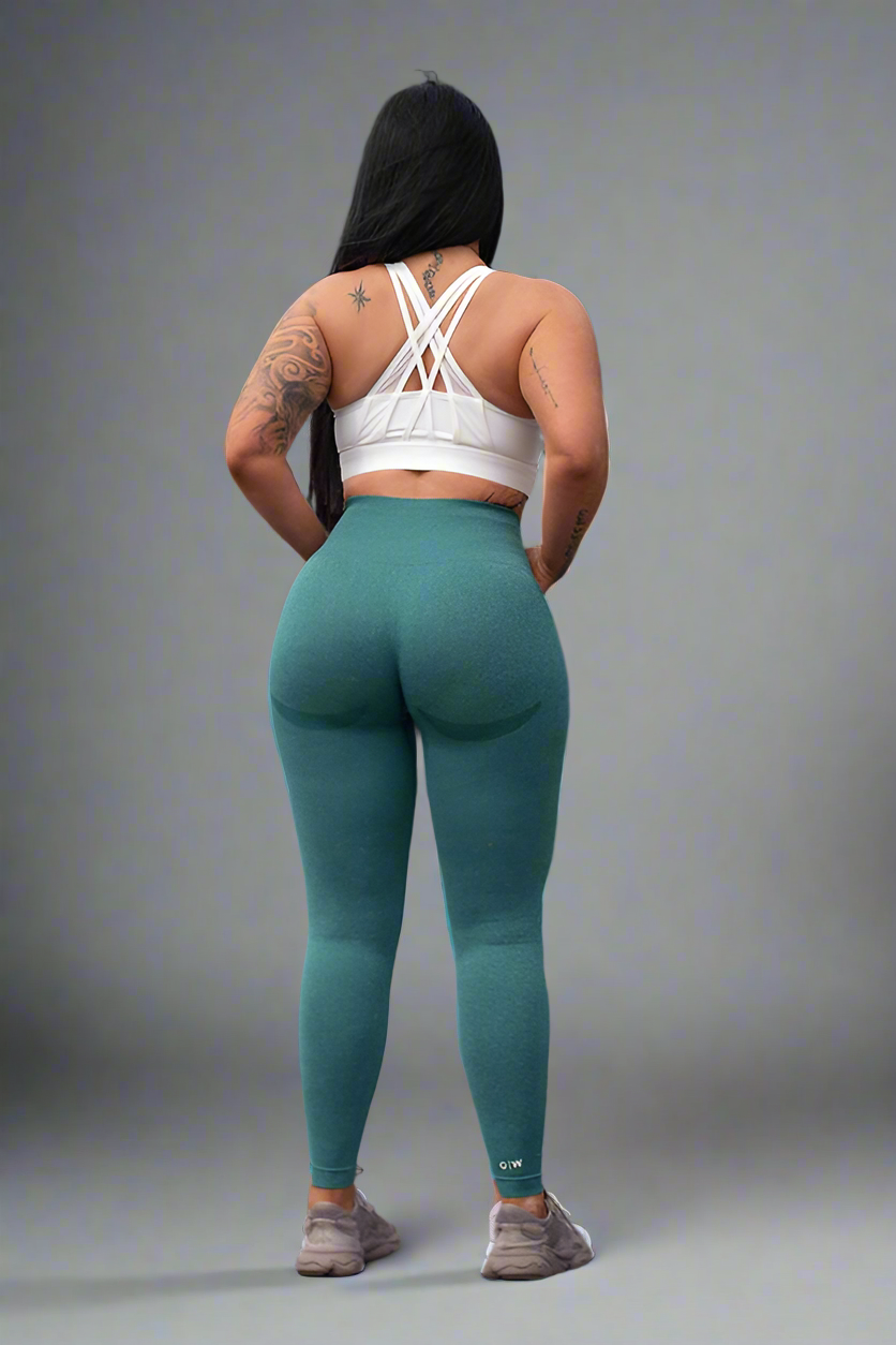 Confidence Seamless Leggings - Forest Green