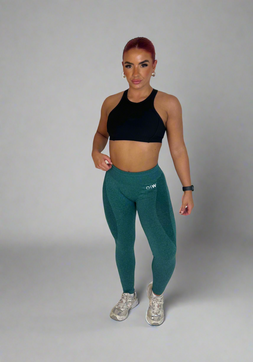 Confidence Seamless Leggings - Forest Green