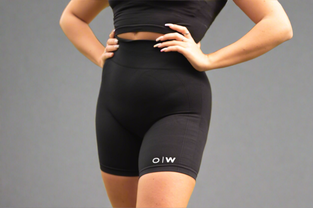 Strong scrunch shorts - Black