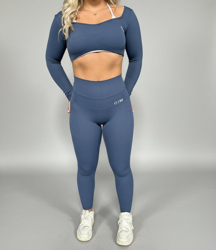 Curve Silhouette Leggings - Midnight Navy