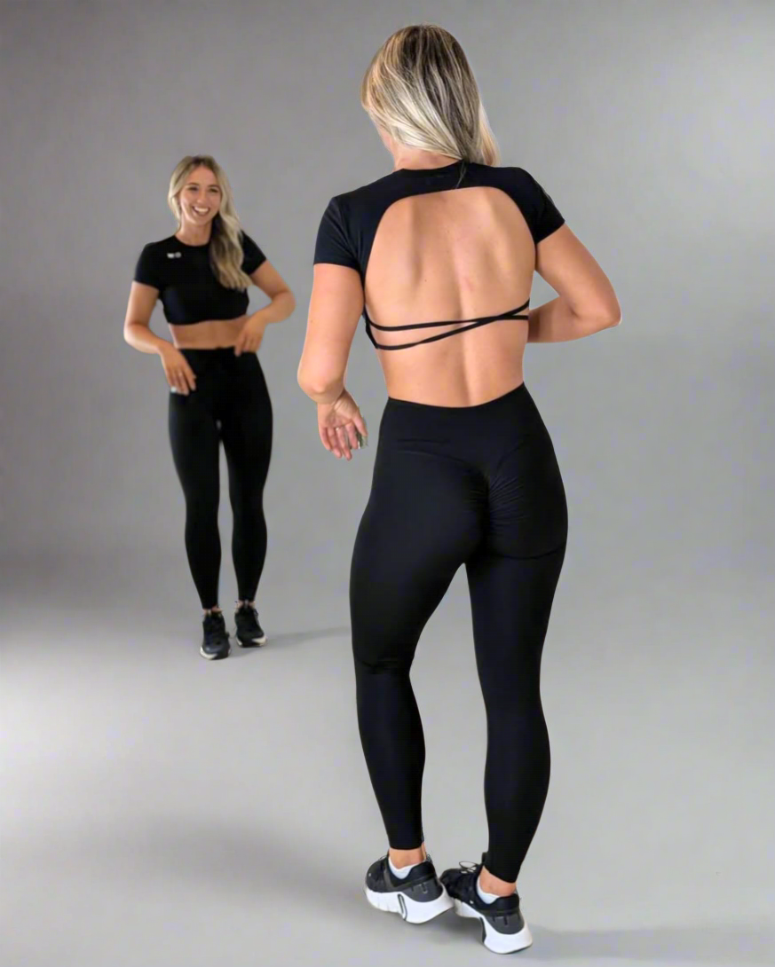 Liberate Crop Top - Black